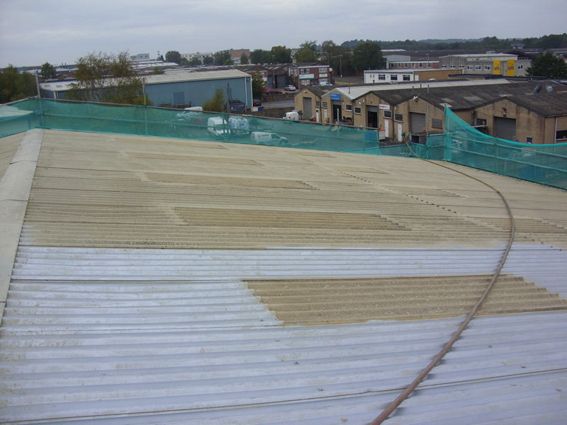 Industrial Roof View - Ultra High-Pressure Water Blasting (UHP)